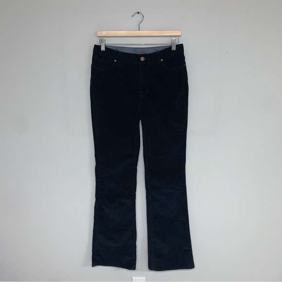 L.L. Bean Favorite Fit Bootcut Pants Women's Size 6 US Navy Blue Corduroy Jeans - Picture 2 of 12